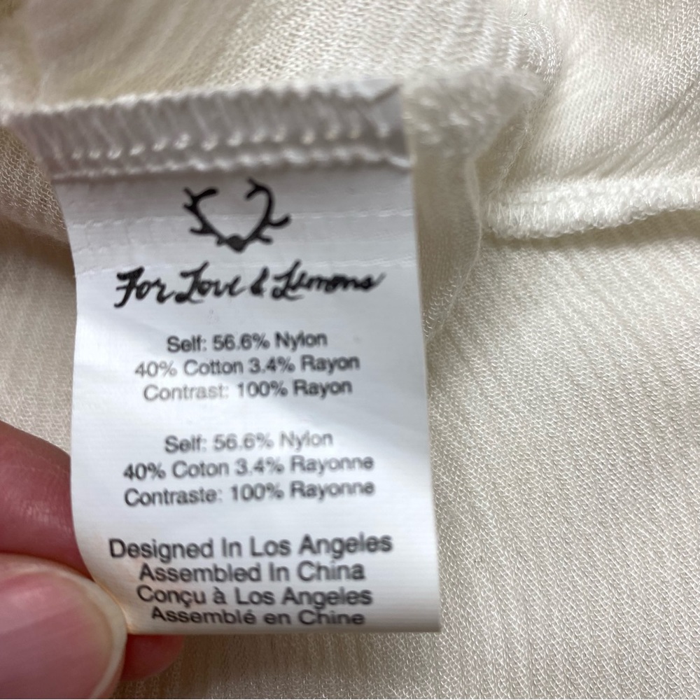 For Love & Lemons Martinique Mini White Dress Cover-Up - Picture 11 of 13